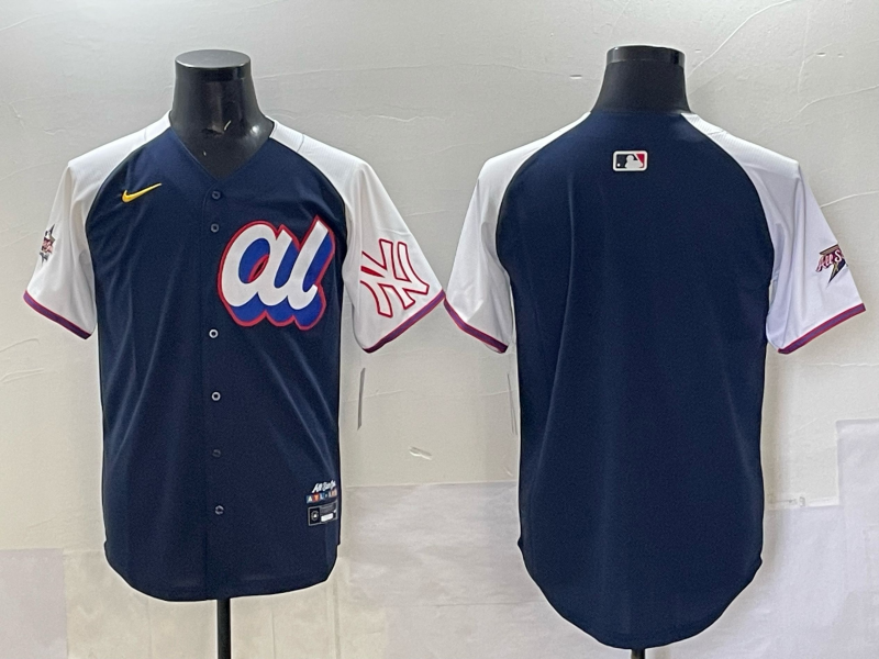 Men New York Yankees blank blue 2025 MLB All Star Nike jersey 0123->women nfl jersey->Women Jersey
